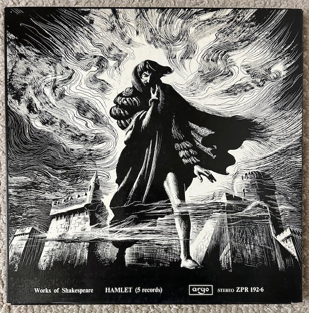 Works of Shakespeare - HAMLET (5 Records Boxed Set) (LPs, Argo, ZPR 192-6 Stereo, 1961)