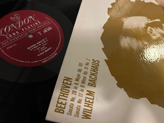 Beethoven: Sonata No. 28 in A Major Op. 101, Sonata No. 17 in D Minor Op. 31 No. 2 / Wilhelm Backhaus (LP, London FFRR, CM 9365 Mono, 1963