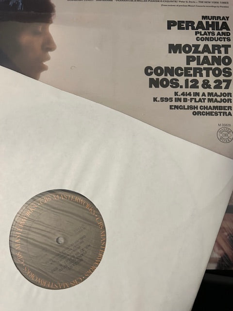 Mozart: Piano Concerti Nos.12 and 27 with Murray Perahia, English Chamber Orchestra (LP, CBS Masterworks M 35828, 1980)
