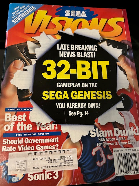 Sega VISIONS, April/May 1994 (Chris Garske/SEGA, 1994, Periodical) by Kurt Busch & Nic Lavroff, editors-in-chief