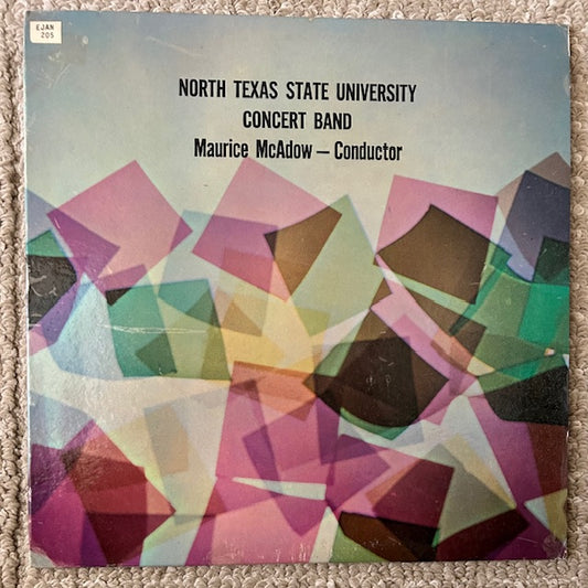 North Texas State University Concert Band: Twenty-Sixth Annual Spring Tour, February 26-March 2, 1973 (LP, Silver Custom Crest, NTX-41473, Compatible Stereo, 1973)