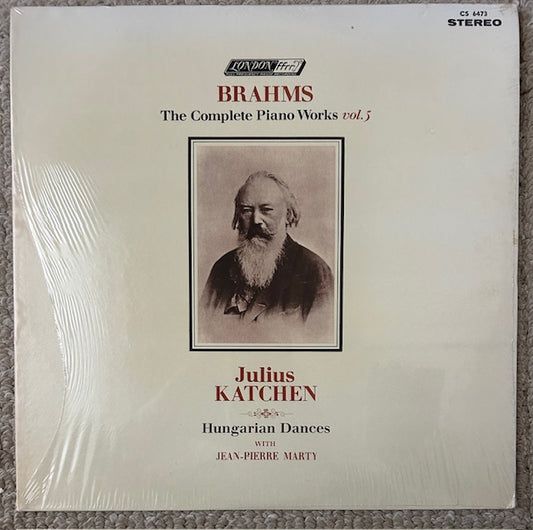 Brahms: The Complete Piano Works, Volume 5, Julian Katchen/Piano - Hungarian Dances with Jean-Pierre Marty (LP, London CS 6473 Stereo, 1965)