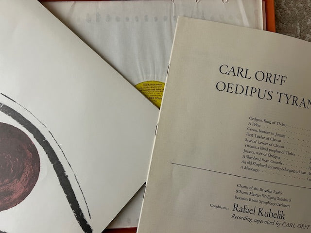 Carl Orff: Oedipus Der Tyrann/Oedipus Tyrannus (LP Boxed Set, Deutsche Grammophon, Stereo 139251/53, 1967)