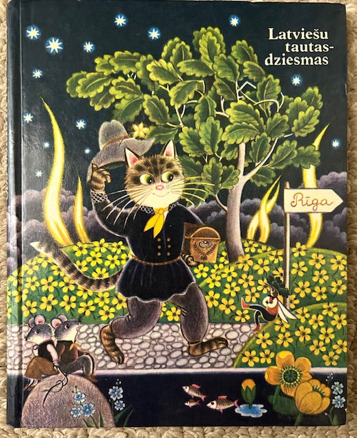 Ods nokrita no ozola: latviešu tautasdziesmas - Sastadijis Janis Baltvilks (Pictorial HB, 1990, Latvian-Language)