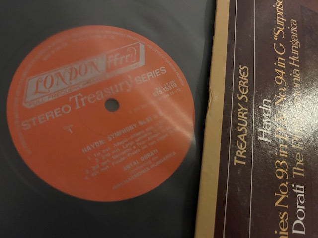 Haydn: Symphonies No. 93 in D and No. 94 in G 'Surprise' (LP, London FFrr STS15319, 1976)
