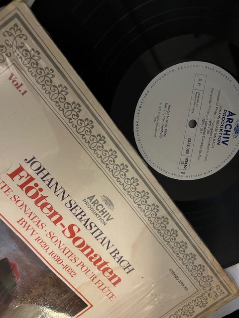 Johann Sebastian Bach - Aurèle Nicolet · Karl Richter - Vol. 1 - Flöten-Sonaten · Flute Sonatas · Sonates Pour Flûte, BWV 1020, 1030-1032 (LP, Archiv Produktion 2533 368 Stereo,