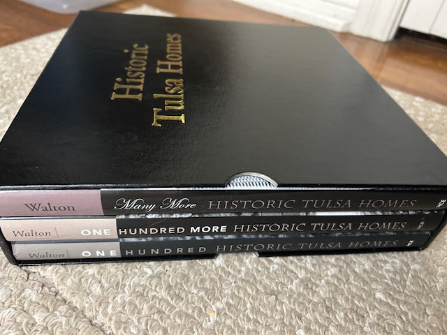 One Hundred Historic Tulsa Homes/One Hundred More Historic Tulsa Homes/Many More Historic Tulsa Homes (Slipcased and SIGNED 3-Volume Set) by John Brooks Walton (HBSet, HCE Publications, 2000-3)