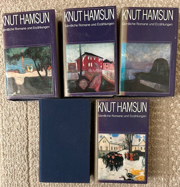 Knut Hamsun: Sämtliche Romane und Erzählungen, Volumes 1-5 (HB, Buchclub Ex Libris Zürich, 1978)